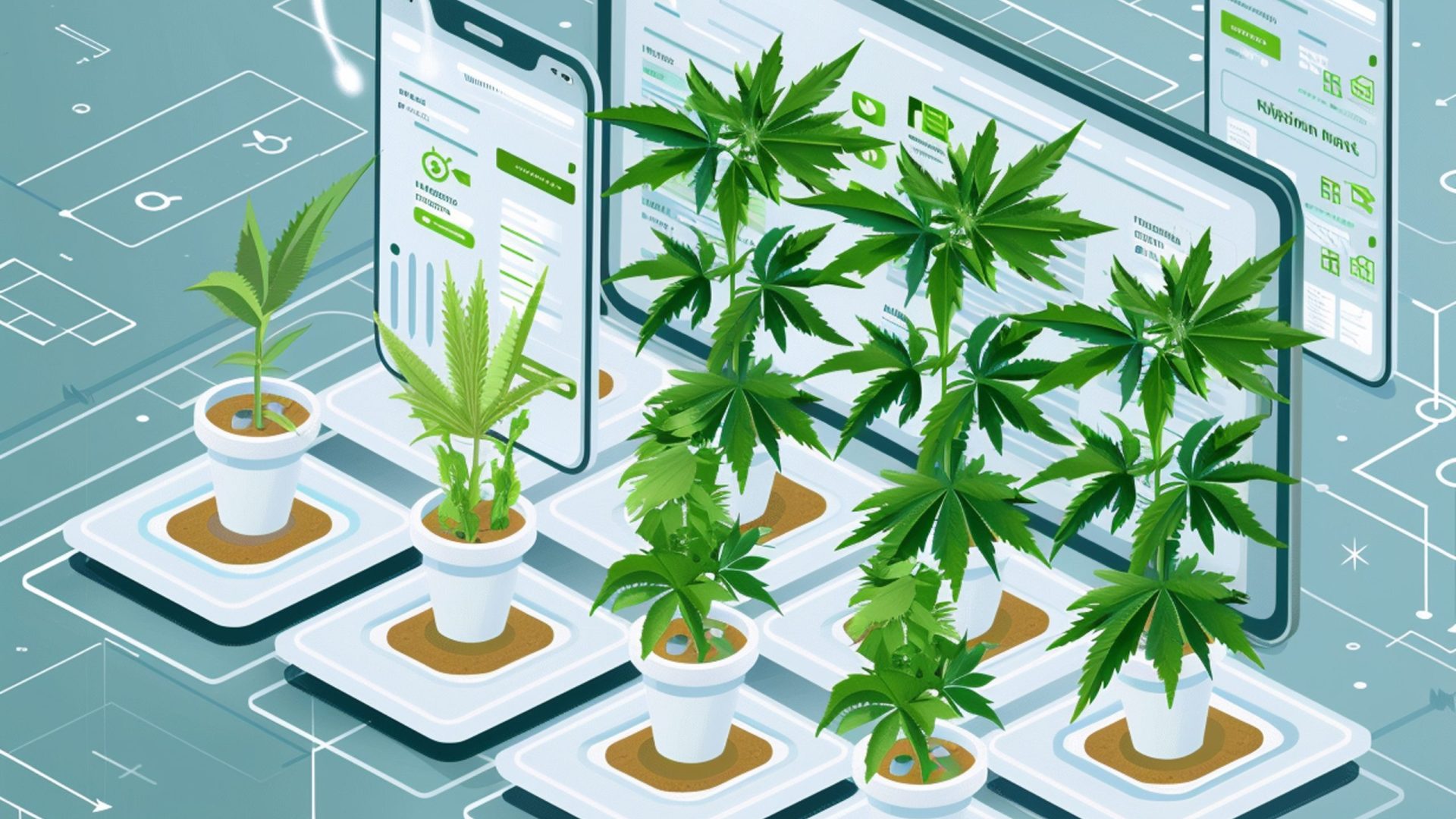 digital-board-with-plants-digital-screen-plantinspired-technology